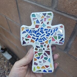 Colorful Mosaic Cross